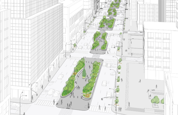 El alcalde Mamdani presenta conceptos de diseño para devolverle el «parque» a Park Avenue