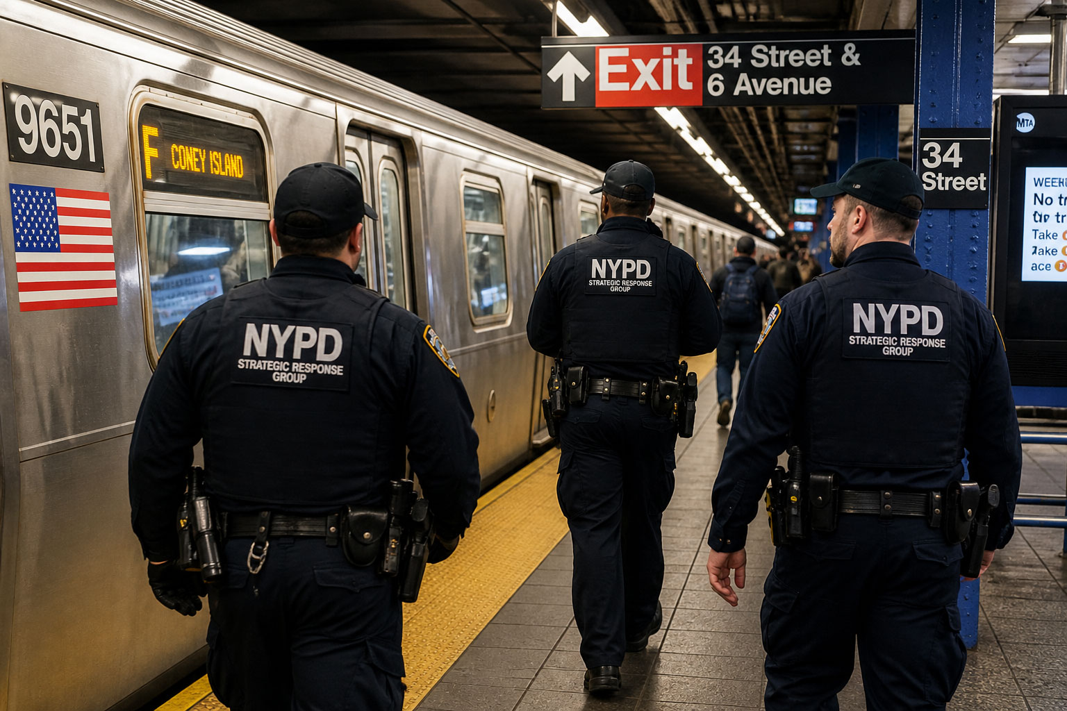 Nueva York refuerza presencia policial tras repunte de violencia en el metro