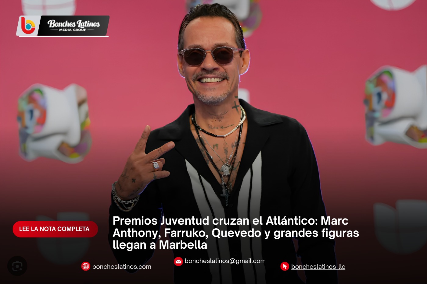 Premios Juventud cruzan el Atlántico: Marc Anthony, Farruko, Quevedo y grandes figuras llegan a Marbella