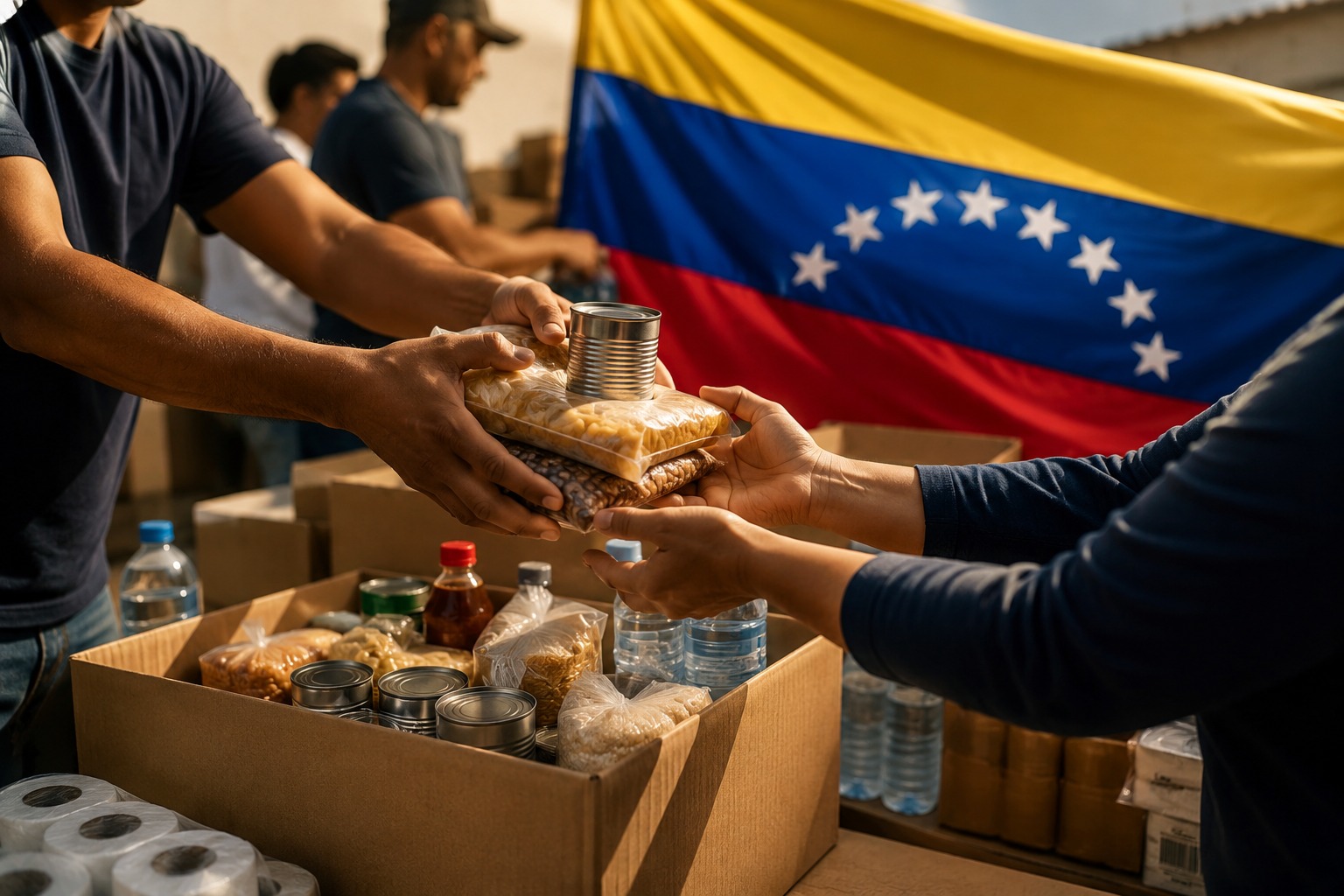 Comunidad venezolana en Nueva York y Nueva Jersey organiza centros de acopio para ayudar a Venezuela