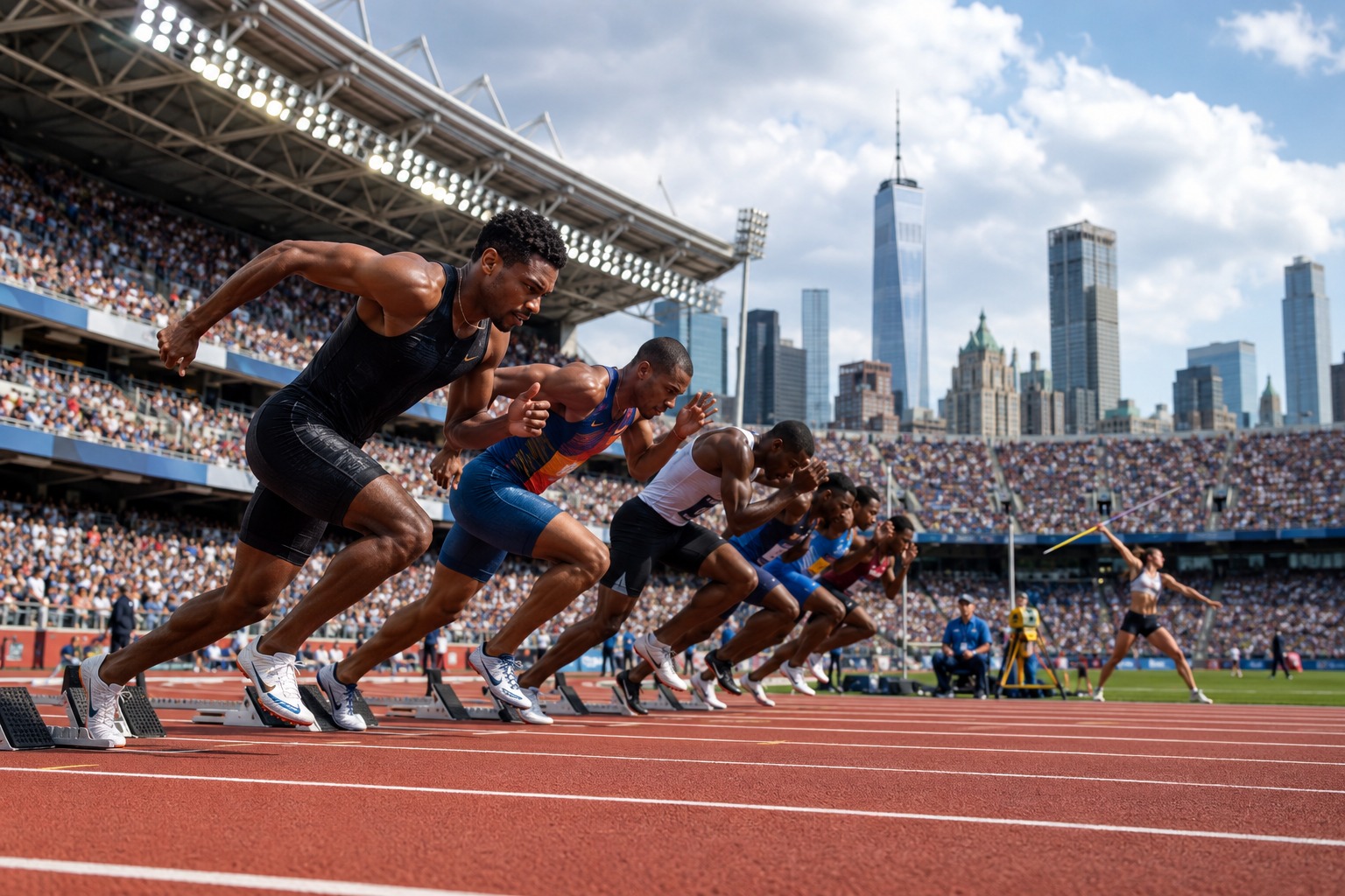 Nueva York recibe a las principales figuras del atletismo de Estados Unidos