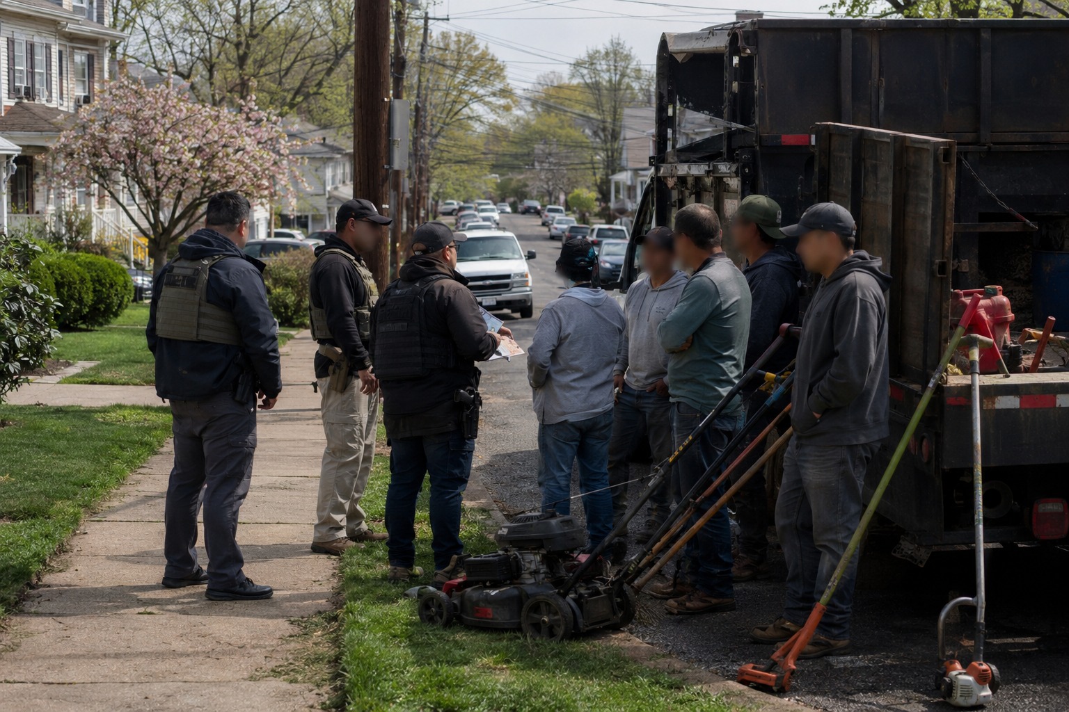 Operativo de ICE en Belleville deja trabajadores de jardinería detenidos y una comunidad en alerta