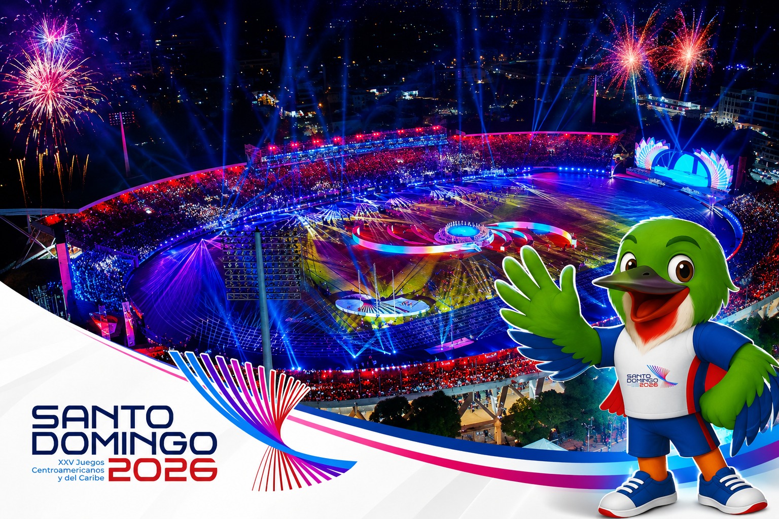 Santo Domingo deslumbra al Caribe con una apertura histórica de los Juegos Centroamericanos y del Caribe 2026