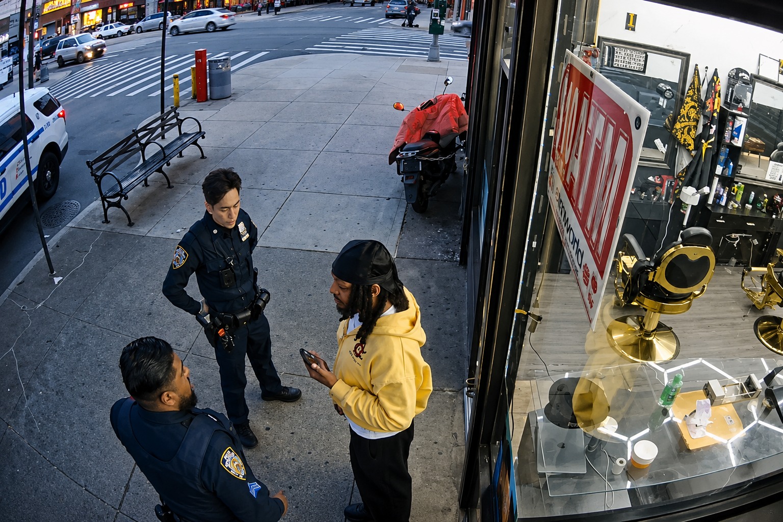 Un barbero terminó arrestado en Brooklyn luego de sacar de su negocio a un hombre señalado como presunto ladrón.