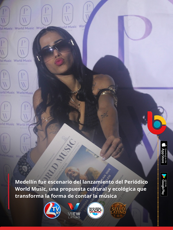 Medellín fue escenario del lanzamiento del Periódico World Music, una propuesta cultural y ecológica que transforma la forma de contar la música