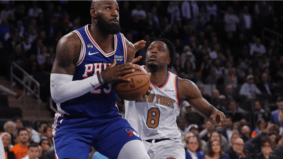Fiesta incompleta en Nueva York: los 76ers arruinan la noche de celebración de los Knicks