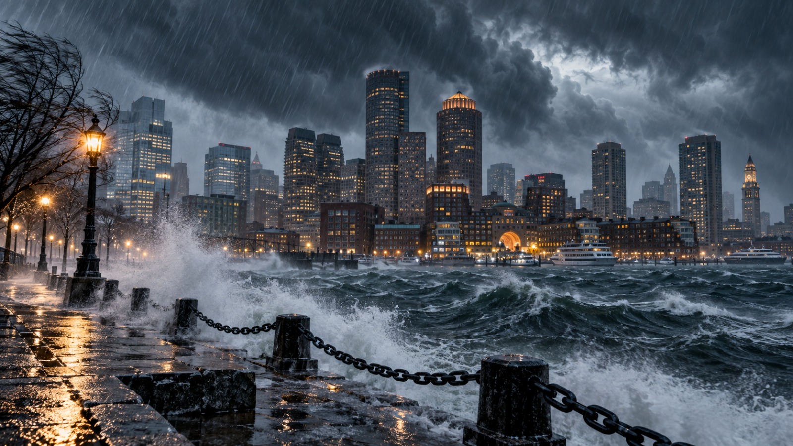 Potente nor’easter impactará Boston y Massachusetts desde esta noche con fuertes vientos y lluvias