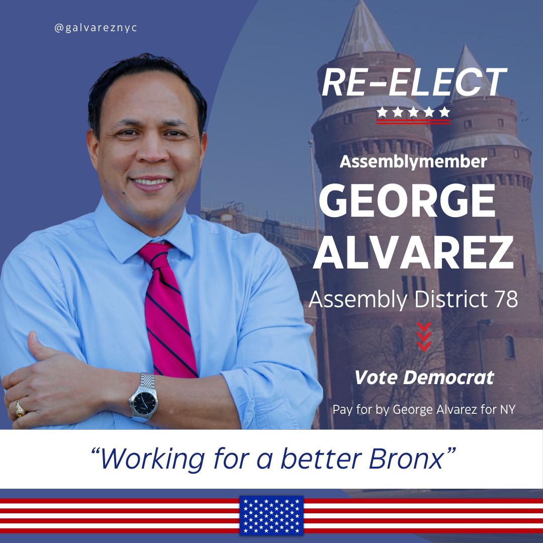 Inicia la campaña en Nueva York “Reelija al asambleísta George Álvarez”