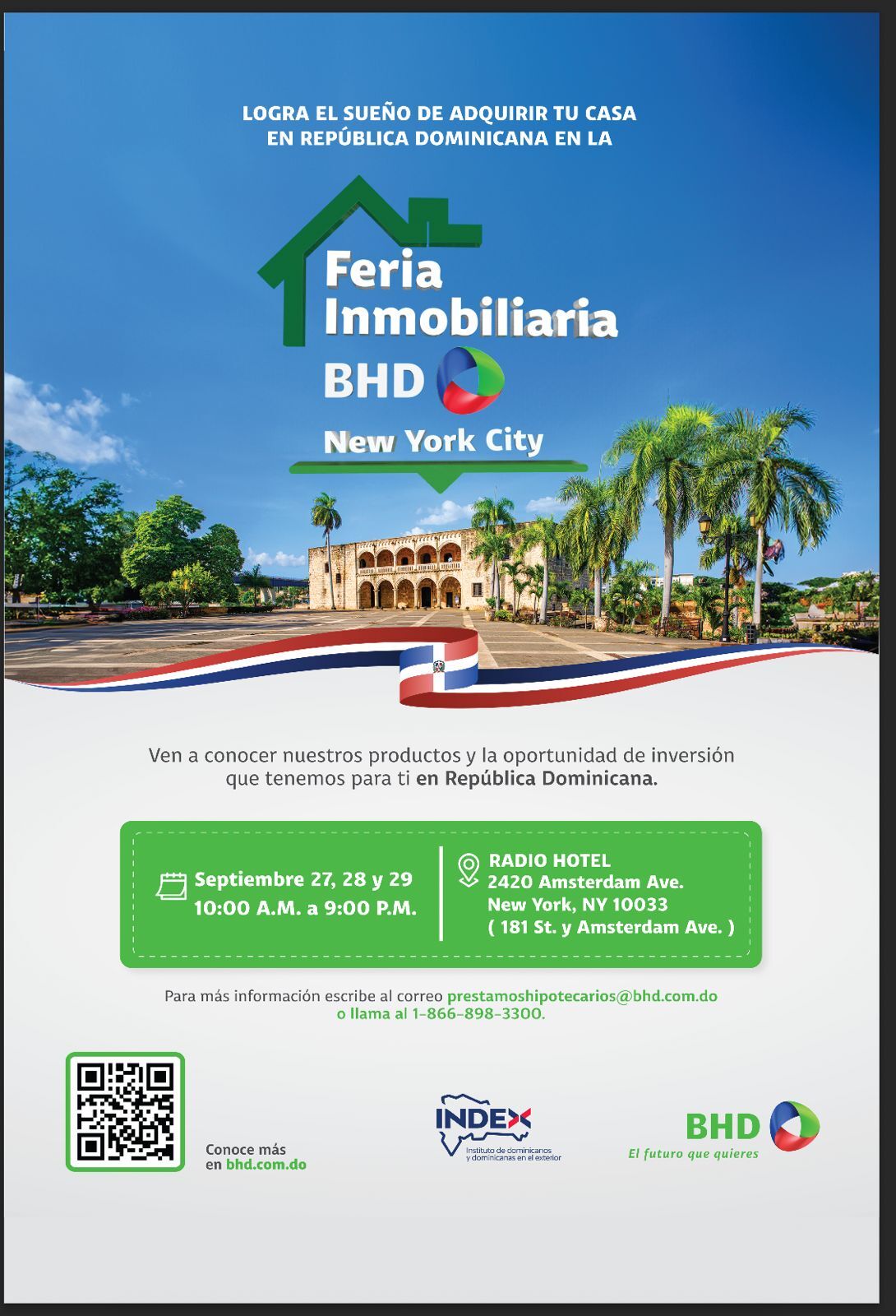 BHD anuncia feria inmobiliaria en Nueva York